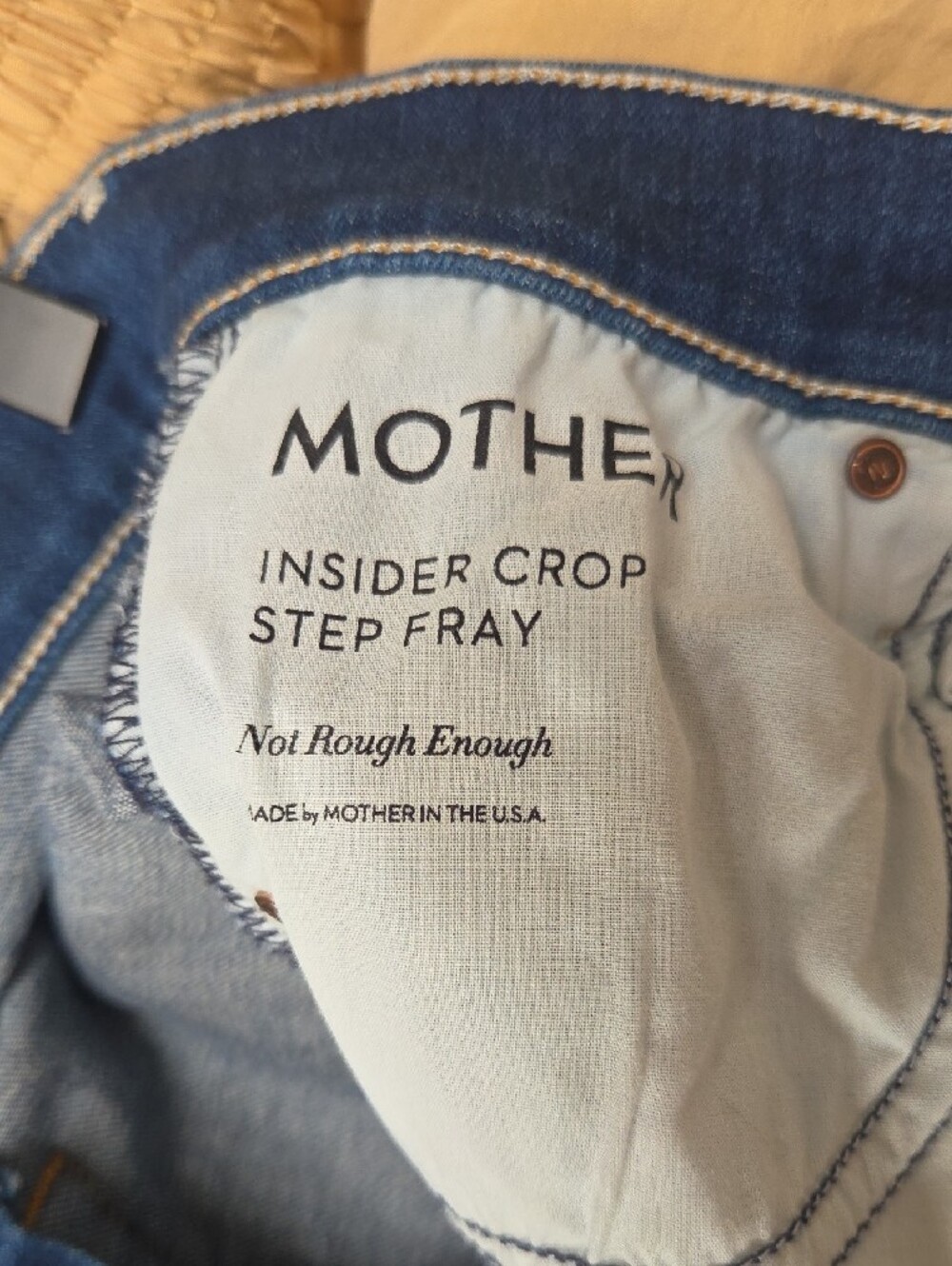 Women's Cropped Ankle Jeans - Classic Blue Wash - Picture 5 of 7